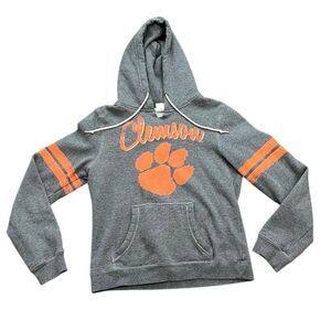 Clemson University Women’s Hoodie - Size Medium - Gray with Orange Paw